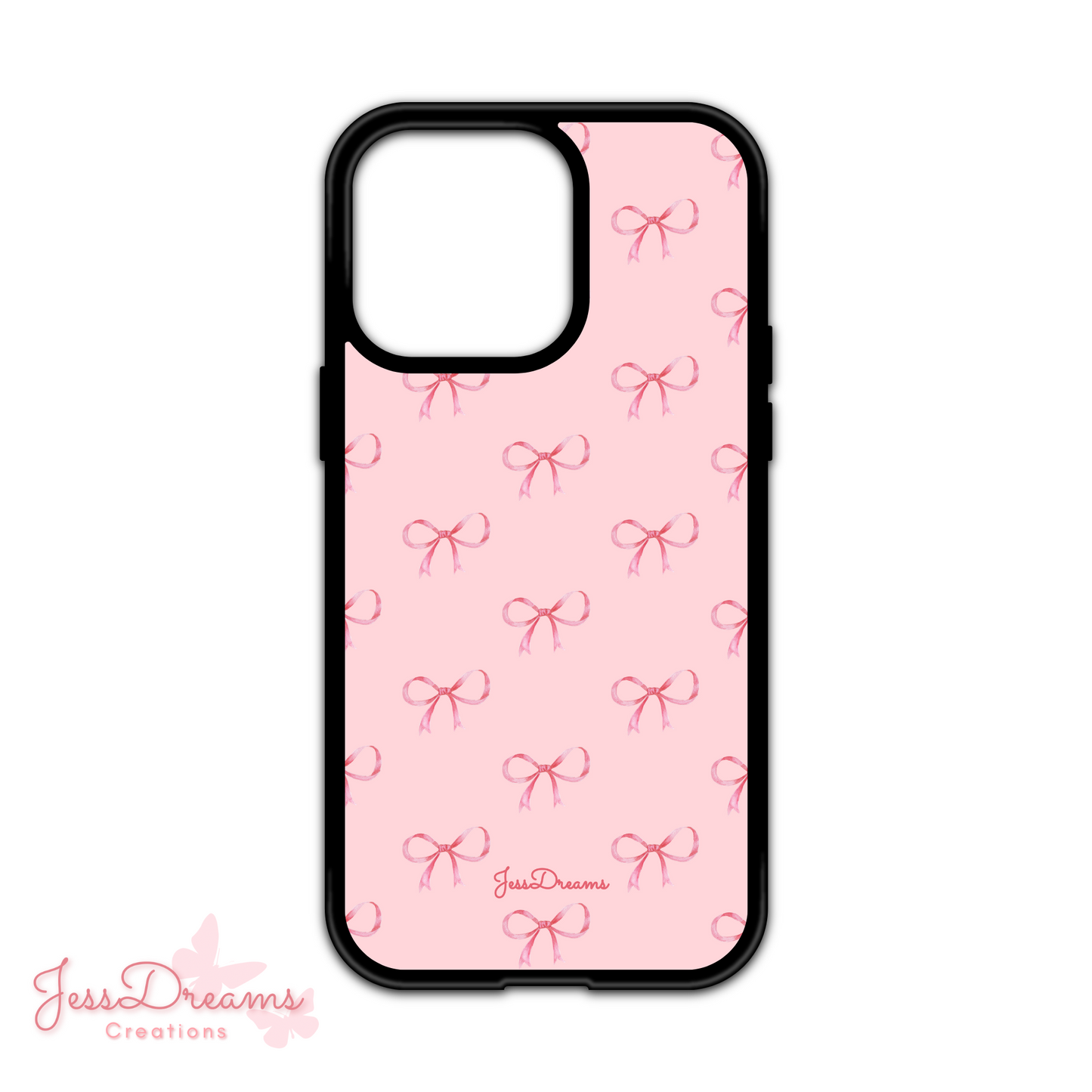 Pink Coquette Bow iPhone Case