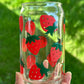 Strawberry Glass Can